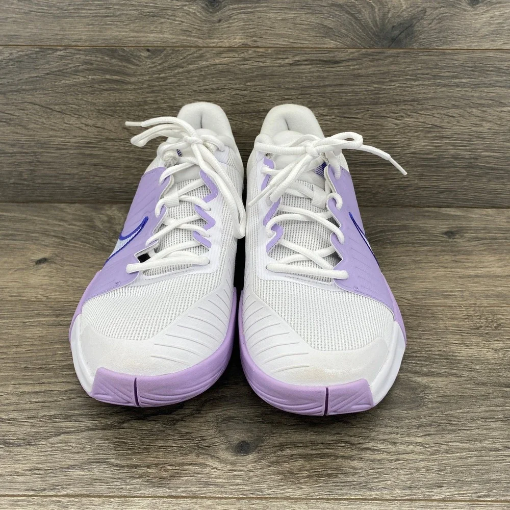 Nike Court GP Challenge Pro Tennis Shoes Womens 9.5 White Purple FB3146-101